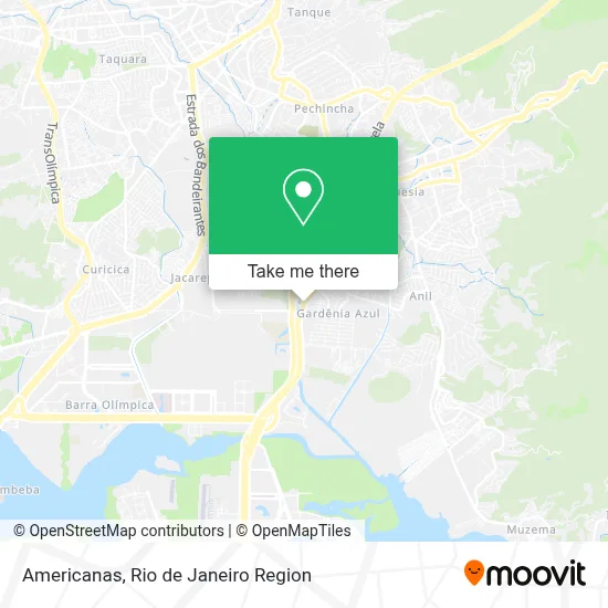 Americanas map