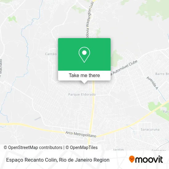 Espaço Recanto Colin map