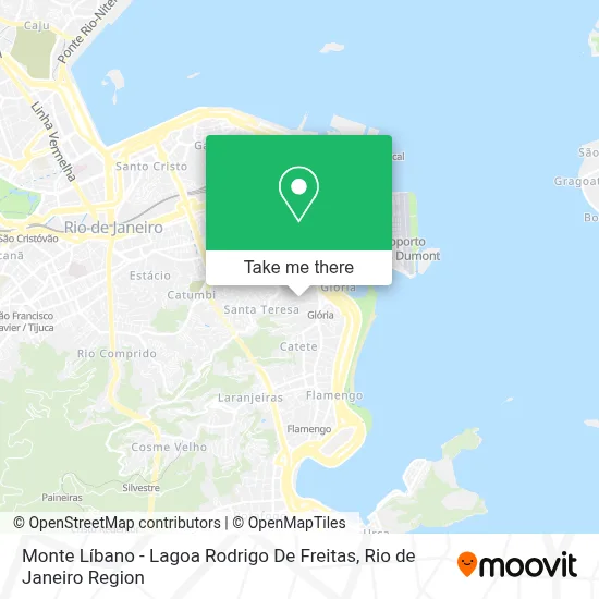 Monte Líbano - Lagoa Rodrigo De Freitas map
