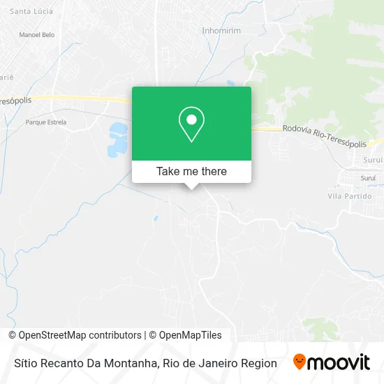 Sítio Recanto Da Montanha map