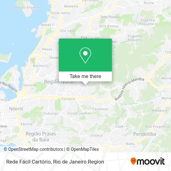 Rede Fácil Cartório map