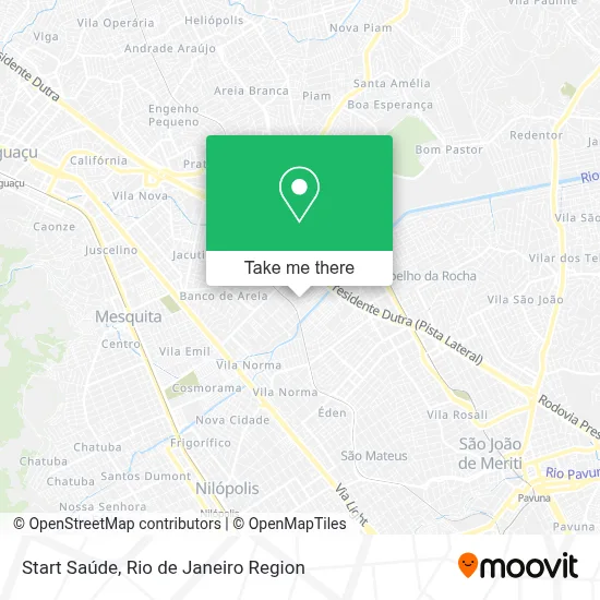 Start Saúde map