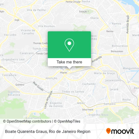 Boate Quarenta Graus map