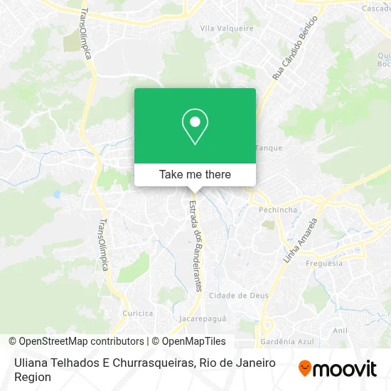 Uliana Telhados E Churrasqueiras map