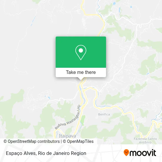 Espaço Alves map