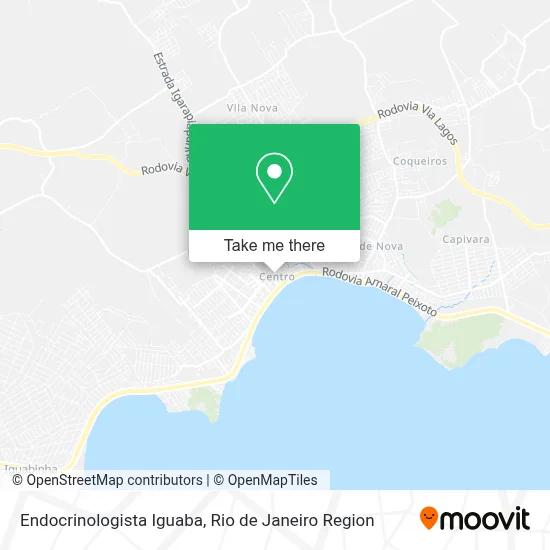 Endocrinologista Iguaba map