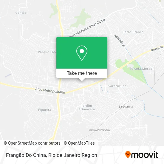 Frangão Do China map