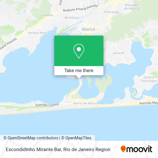 Escondidinho Mirante Bar map