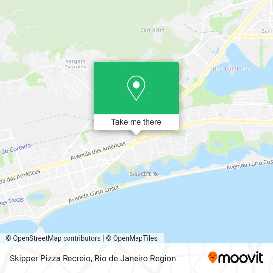 Skipper Pizza Recreio map