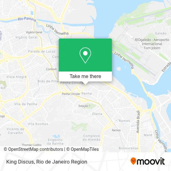 King Discus map