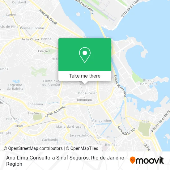 Ana Lima Consultora Sinaf Seguros map