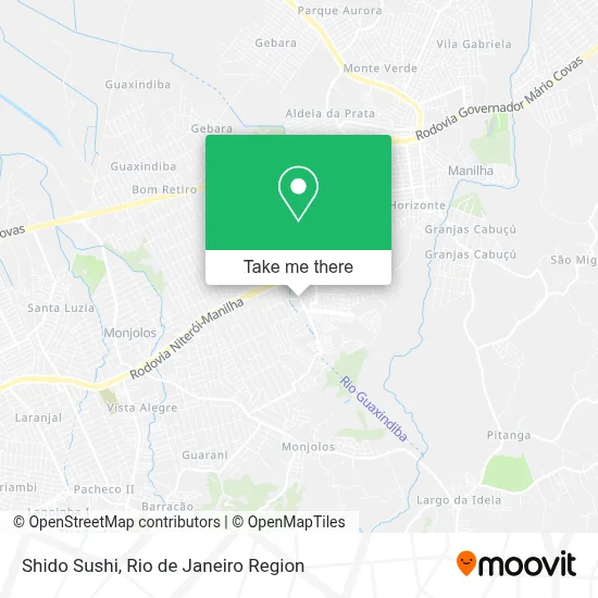 Shido Sushi map