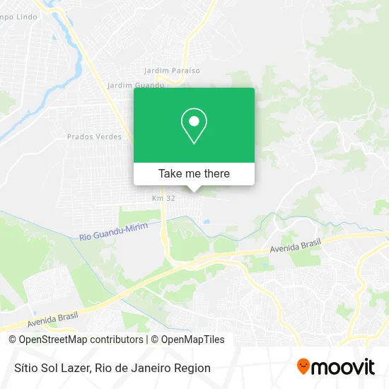 Sítio Sol Lazer map