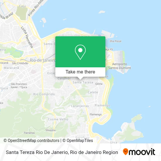 Santa Tereza Rio De Janerio map