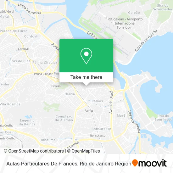 Aulas Particulares De Frances map