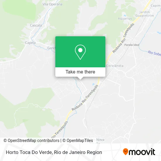 Horto Toca Do Verde map
