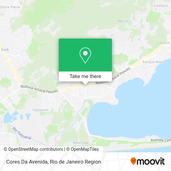 Cores Da Avenida map