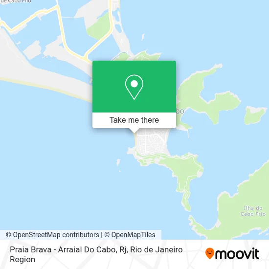 Praia Brava - Arraial Do Cabo, Rj map