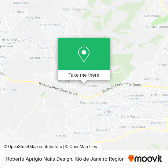 Roberta Aprigio Nails Design map
