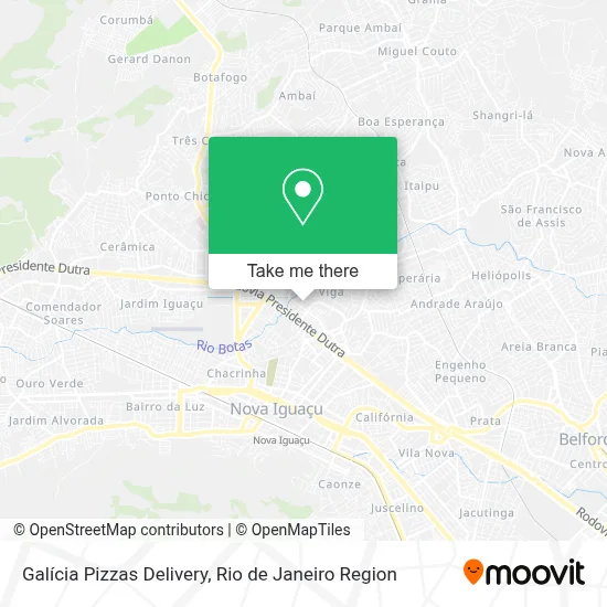 Galícia Pizzas Delivery map