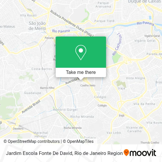 Jardim Escola Fonte De David map