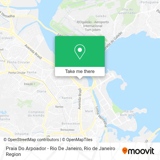 Praia Do Arpoador - Rio De Janeiro map