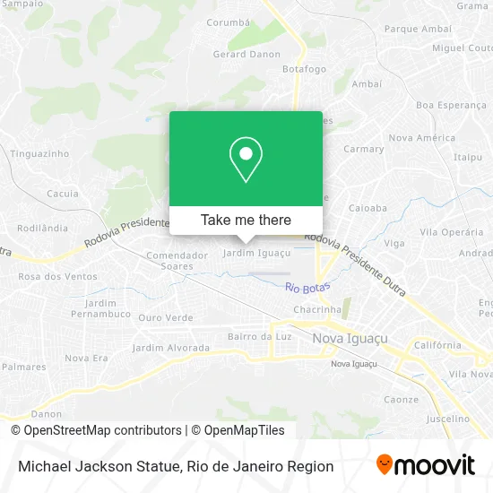 Michael Jackson Statue map