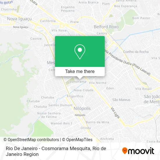 Rio De Janeiro - Cosmorama Mesquita map
