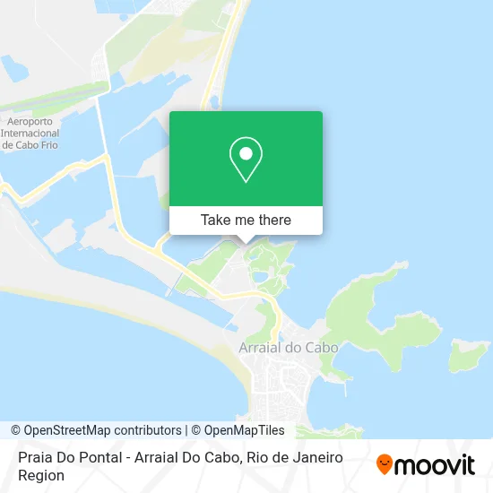 Praia Do Pontal - Arraial Do Cabo map