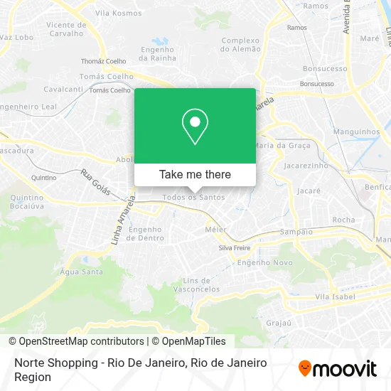 Norte Shopping - Rio De Janeiro map