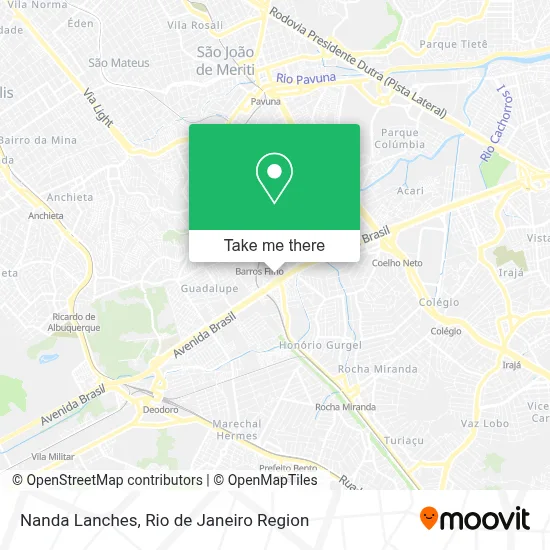 Nanda Lanches map