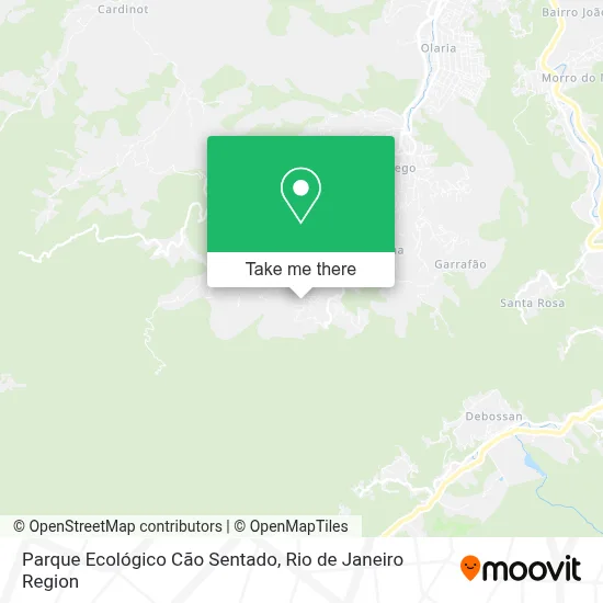Parque Ecológico Cão Sentado map