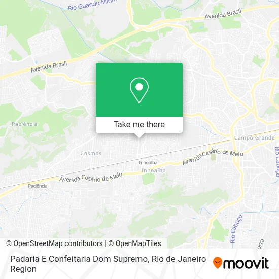 Padaria E Confeitaria Dom Supremo map