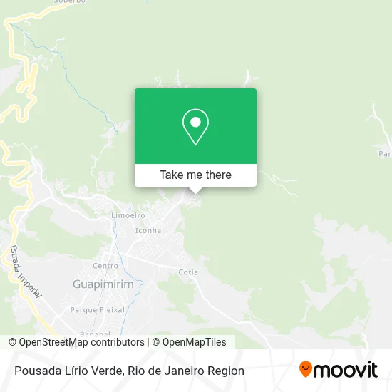 Pousada Lírio Verde map