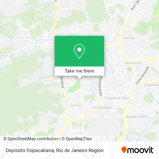 Depósito Copacabana map