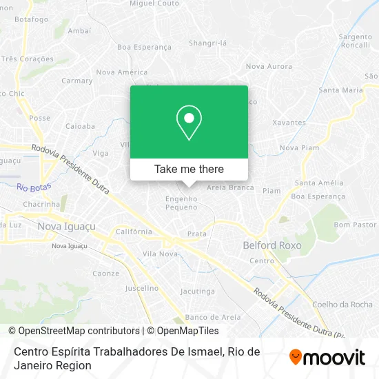 Centro Espírita Trabalhadores De Ismael map