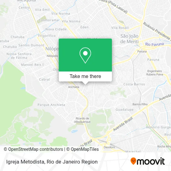 Igreja Metodista map