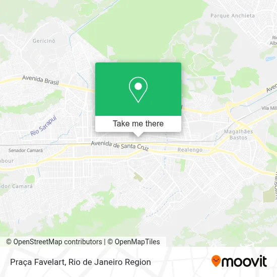 Praça Favelart map