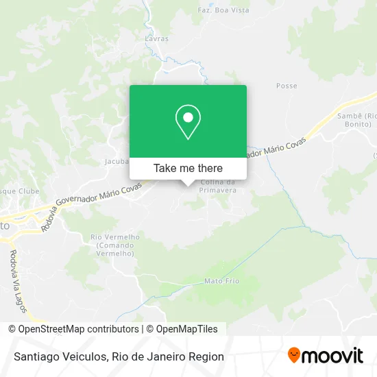 Santiago Veiculos map