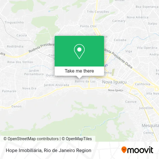 Hope Imobiliária map