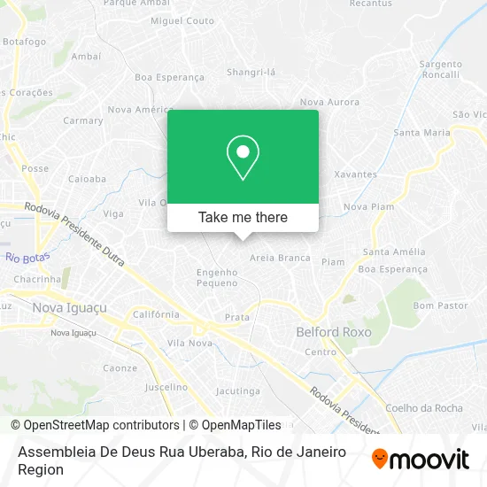Assembleia De Deus Rua Uberaba map