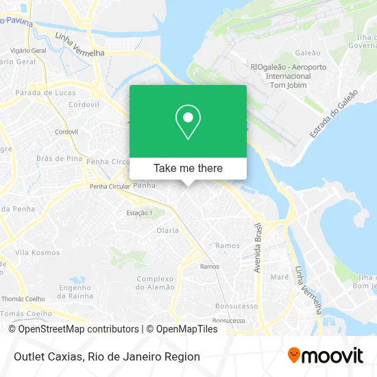 Outlet Caxias map