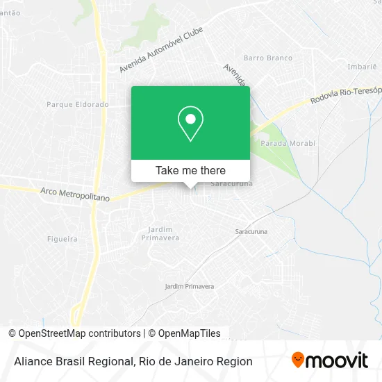 Aliance Brasil Regional map
