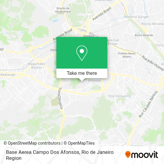 Base Aerea Campo Dos Afonsos map