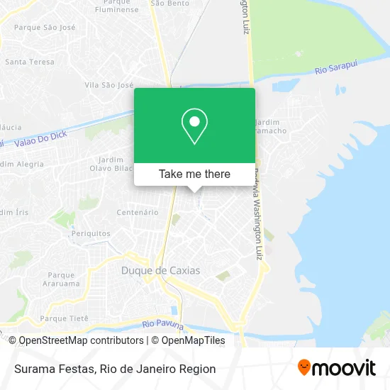 Surama Festas map
