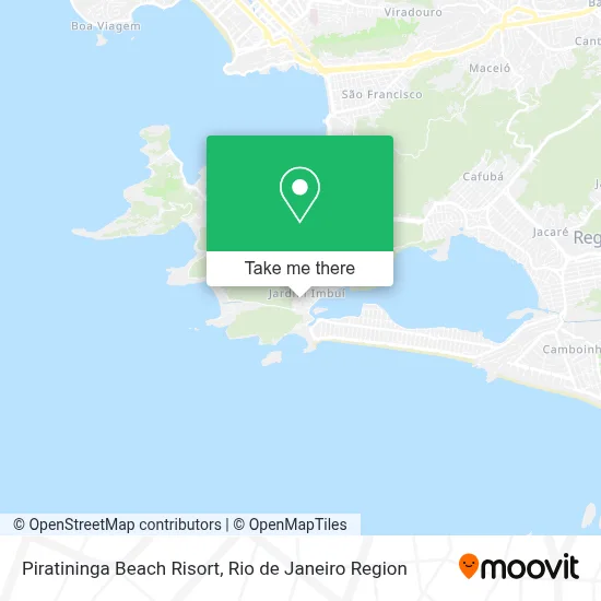 Piratininga Beach Risort map