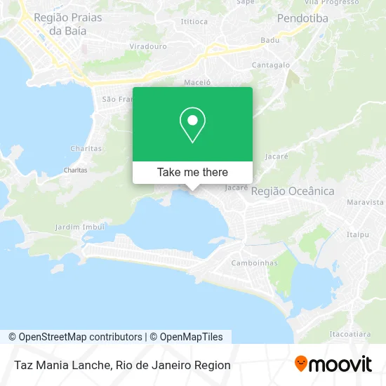 Taz Mania Lanche map