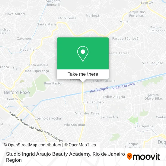 Studio Ingrid Araujo Beauty Academy map