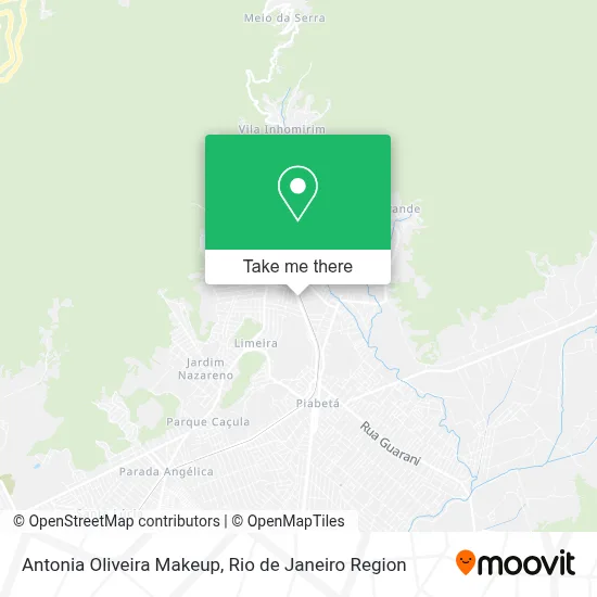 Antonia Oliveira Makeup map