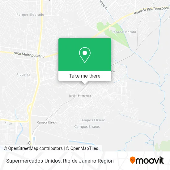 Supermercados Unidos map